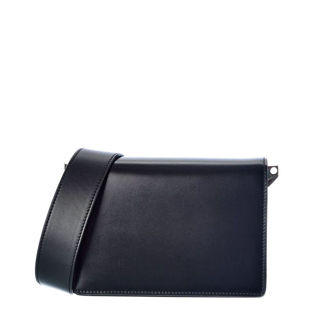 Valextra Swing Small Leather & Suede Shoulder Bag, Blue